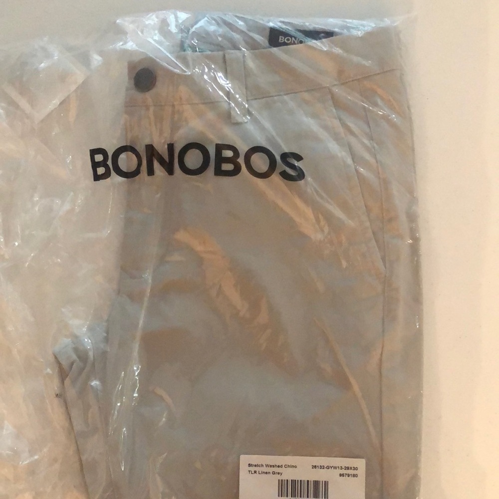 New bonobos stretch washed Chino 29x30 Tailored fit
